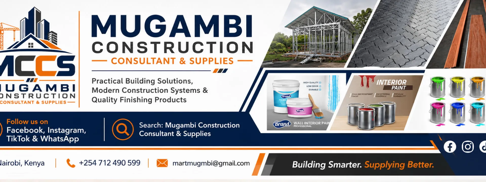 MCCS construction products, services and Nairobi contact details